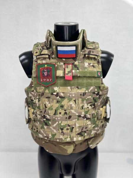 Бронежилет "Доспех" с внешними карманами под плиту , с защитным рядом "Фестоны"