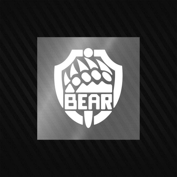 "BEAR" Emblem Sticker