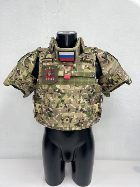 Бронежилет "Доспех" с внешними карманами под плиты, с наплечниками "Кит"