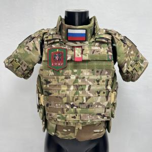 Бронежилет «Доспех» с карманами под плиты, наплечниками «Лепесток», поясом «Фестоны».