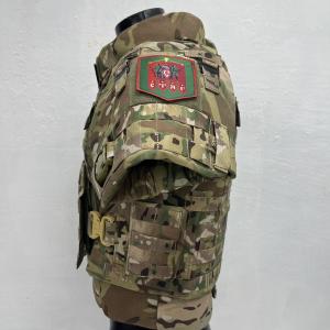 Бронежилет «Доспех» с карманами под плиты, наплечниками «Лепесток», поясом «Фестоны».